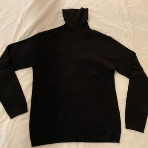 Tommy Hilfiger "H" branded black cashmere turtleneck